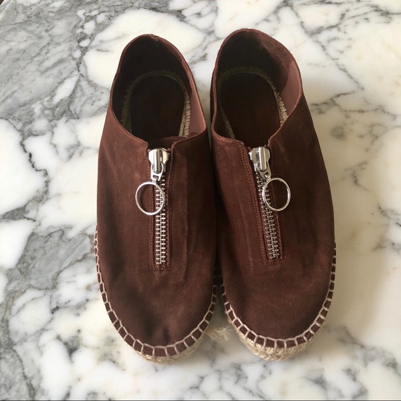 Alexander Wang Shoes - ALEXANDER WANG Brick Suede Devon Espadrilles